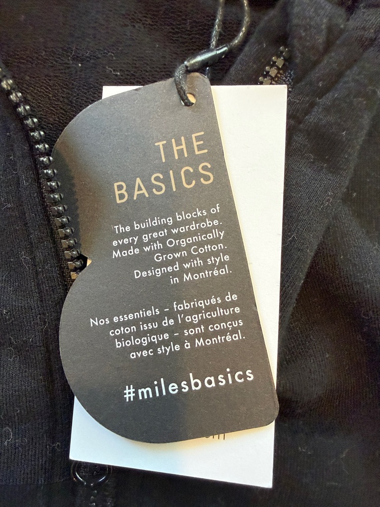Black Miles Basics Zip-Up Hoodie Size 6 Months Black Nwt - C39-056 — image 4 of 7